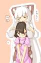 mokou playing with tewi&#039;s ears