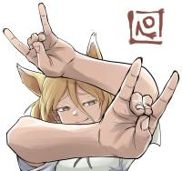 lookin kinda dumb with her fingers and her thumb i