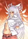 oh sweet sexy mokou - not that she would flaunt he