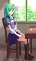 sitting and waiting