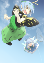 __cirno_eternity_larva_and_tanned_cirno_touhou_and
