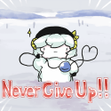 never give up sheep