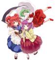 __kazami_yuuka_onozuka_komachi_and_hieda_no_akyuu_