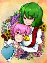 __komeiji_satori_and_kazami_yuuka_touhou_drawn_by_